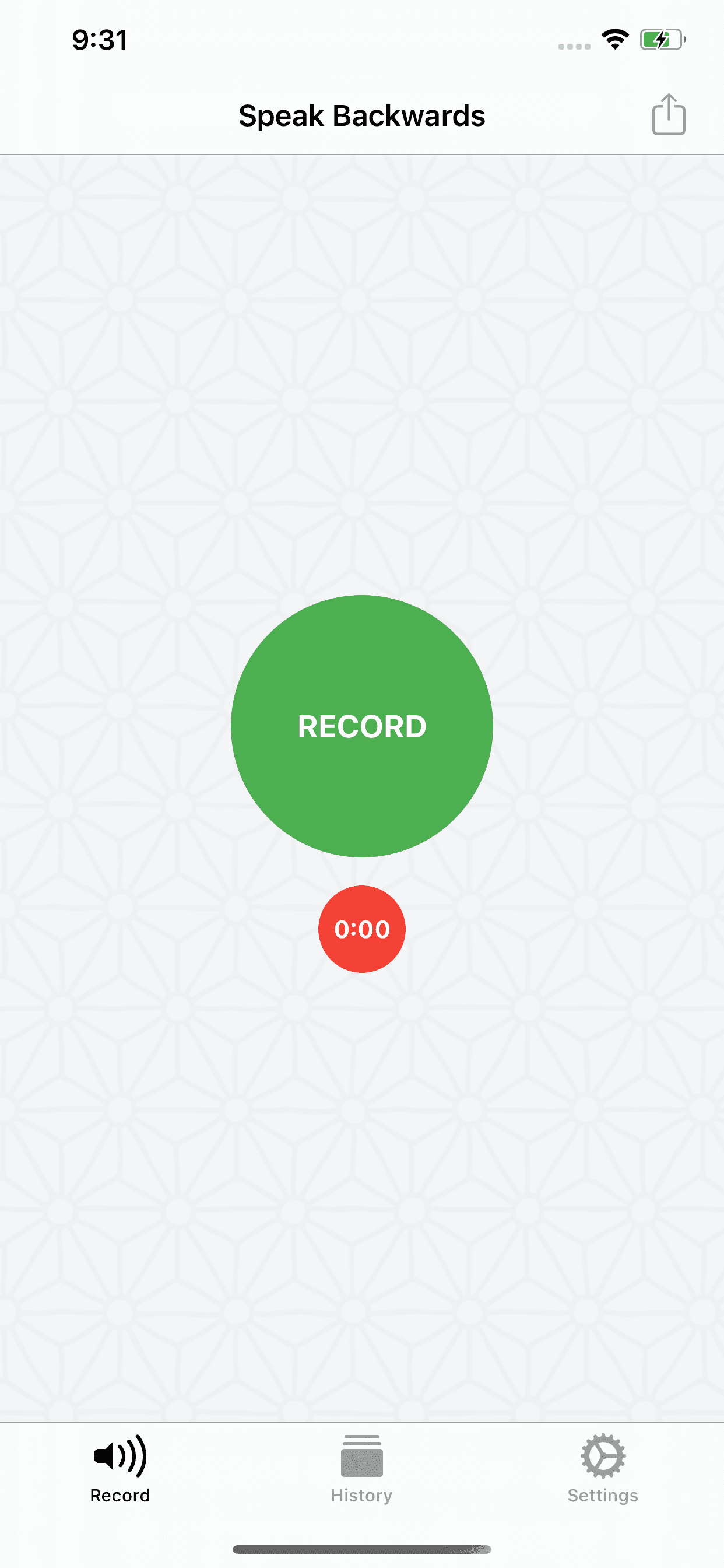 Speak Backwards screenshot 1